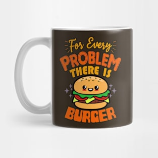 Funny Cute Kawaii Burger Lover Foodie Meme Mug